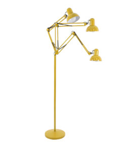 GLOBOSTAR® AUDREY 01472 Μοντέρνο Επιδαπέδιο Φωτιστικό με Ντουί 1 x E27 AC 220-240V IP20 - Κίτρινο - Μ15 x Π15 x Υ190cm 16 01472 5