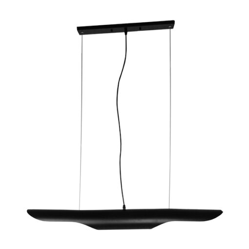 GloboStar® GLOBOSTAR® ESTERINA 01473 Μοντέρνο Κρεμαστό Φωτιστικό Οροφής με Ντουί 2 x E27 AC 220-240V IP20 - Μαύρο & Χρυσό - Μ100 x Π10 x Y10cm