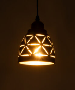 Alternative view of GLOBOSTAR® COOLIE 01475 Μοντέρνο Κρεμαστό Φωτιστικό Οροφής με Ντουί 1 x E27 AC 220-240V IP20 - Μαύρο & Χρυσό - Μ13 x Π13 x Υ14cm