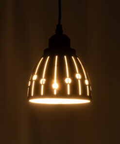 Alternative view of GLOBOSTAR® COOLIE 01476 Μοντέρνο Κρεμαστό Φωτιστικό Οροφής με Ντουί 1 x E27 AC 220-240V IP20 - Μαύρο & Ασημί - Μ12.5 x Π12.5 x Υ11.5cm