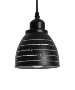 GloboStar® GLOBOSTAR® COOLIE 01483 Μοντέρνο Κρεμαστό Φωτιστικό Οροφής με Ντουί 1 x E27 AC 220-240V IP20 - Μαύρο & Ασημί - Μ12.5 x Π12.5 x Υ11.5cm