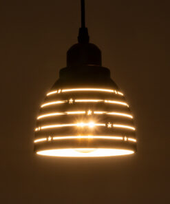 Alternative view of GLOBOSTAR® COOLIE 01483 Μοντέρνο Κρεμαστό Φωτιστικό Οροφής με Ντουί 1 x E27 AC 220-240V IP20 - Μαύρο & Ασημί - Μ12.5 x Π12.5 x Υ11.5cm