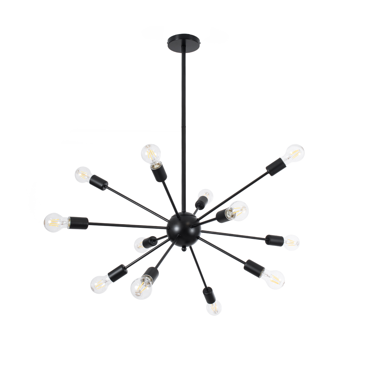 GLOBOSTAR® MILANO 01486 Μοντέρνο Κρεμαστό Φωτιστικό Οροφής με Ντουί 12 x E27 AC 220-240V IP20 - Μαύρο - Μ80 x Π80 x Υ80cm 3 GloboStar® GLOBOSTAR® MILANO 01486 Μοντέρνο Κρεμαστό Φωτιστικό Οροφής με Ντουί 12 x E27 AC 220-240V IP20 - Μαύρο - Μ80 x Π80 x Υ80cm