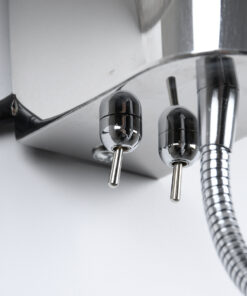 GLOBOSTAR® ELEGANT 01492 Μοντέρνο Φωτιστικό Τοίχου - Απλίκα Ξενοδοχείου Reading Light με Ντουί 1 x E27 LED 3W 360lm 36° AC 220-240V IP20 Θερμό Λευκό 2700K - Bridgelux COB Chip - Χρώμιο & Μαύρο - Μ26.5 x Π15 x Υ43cm - 2 Χρόνια Εγγύηση 15 01492 6