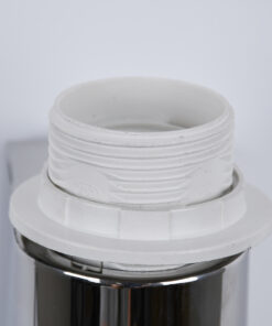 GLOBOSTAR® ELEGANT 01492 Μοντέρνο Φωτιστικό Τοίχου - Απλίκα Ξενοδοχείου Reading Light με Ντουί 1 x E27 LED 3W 360lm 36° AC 220-240V IP20 Θερμό Λευκό 2700K - Bridgelux COB Chip - Χρώμιο & Μαύρο - Μ26.5 x Π15 x Υ43cm - 2 Χρόνια Εγγύηση 16 01492 7