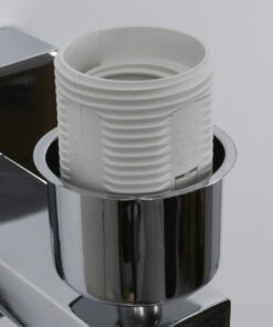 GLOBOSTAR® ELEGANT 01495 Μοντέρνο Φωτιστικό Τοίχου - Απλίκα Ξενοδοχείου Reading Light με Ντουί 1 x E27 LED 3W 360lm 36° AC 220-240V IP20 Θερμό Λευκό 2700K - Bridgelux COB Chip - Χρώμιο & Λευκό - Μ17 x Π21 x Υ43cm - 2 Χρόνια Εγγύηση 16 01495 7