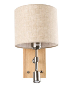 GLOBOSTAR® ELEGANT 01496 Μοντέρνο Φωτιστικό Τοίχου - Απλίκα Ξενοδοχείου Reading Light με Ντουί 1 x E27 LED 3W 360lm 36° AC 220-240V IP20 Θερμό Λευκό 2700K - Bridgelux COB Chip - Λευκό & Μπεζ - Μ18 x Π24 x Υ29cm - 2 Χρόνια Εγγύηση 13 01496 4