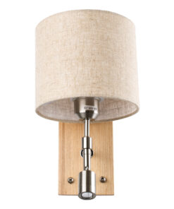 GLOBOSTAR® ELEGANT 01496 Μοντέρνο Φωτιστικό Τοίχου - Απλίκα Ξενοδοχείου Reading Light με Ντουί 1 x E27 LED 3W 360lm 36° AC 220-240V IP20 Θερμό Λευκό 2700K - Bridgelux COB Chip - Λευκό & Μπεζ - Μ18 x Π24 x Υ29cm - 2 Χρόνια Εγγύηση 14 01496 5