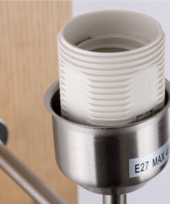 GLOBOSTAR® ELEGANT 01496 Μοντέρνο Φωτιστικό Τοίχου - Απλίκα Ξενοδοχείου Reading Light με Ντουί 1 x E27 LED 3W 360lm 36° AC 220-240V IP20 Θερμό Λευκό 2700K - Bridgelux COB Chip - Λευκό & Μπεζ - Μ18 x Π24 x Υ29cm - 2 Χρόνια Εγγύηση 17 01496 8