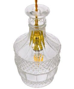 GLOBOSTAR® WHISKEY 01513 Vintage Κρεμαστό Φωτιστικό Οροφής με Ντουί 1 x E27 AC 220-240V IP20 - Διάφανο - Μ13 x Π13 x Υ22cm 10 01513 4