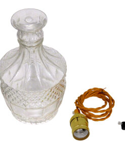 GLOBOSTAR® WHISKEY 01513 Vintage Κρεμαστό Φωτιστικό Οροφής με Ντουί 1 x E27 AC 220-240V IP20 - Διάφανο - Μ13 x Π13 x Υ22cm 13 01513 8