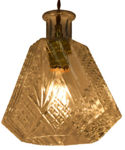 GloboStar® GLOBOSTAR® WHISKEY 01515 Vintage Κρεμαστό Φωτιστικό Οροφής με Ντουί 1 x E27 AC 220-240V IP20 - Διάφανο - Μ11 x Π11 x Υ20cm