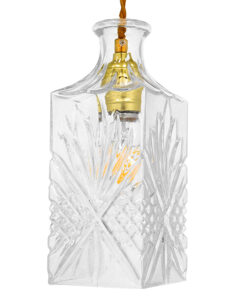 GLOBOSTAR® WHISKEY 01516 Vintage Κρεμαστό Φωτιστικό Οροφής με Ντουί 1 x E27 AC 220-240V IP20 - Διάφανο - Μ10 x Π10 x Υ24cm 11 01516 5