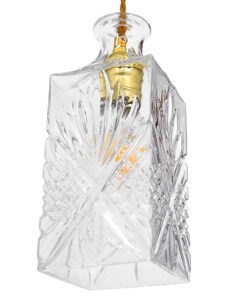 GLOBOSTAR® WHISKEY 01516 Vintage Κρεμαστό Φωτιστικό Οροφής με Ντουί 1 x E27 AC 220-240V IP20 - Διάφανο - Μ10 x Π10 x Υ24cm 12 01516 6