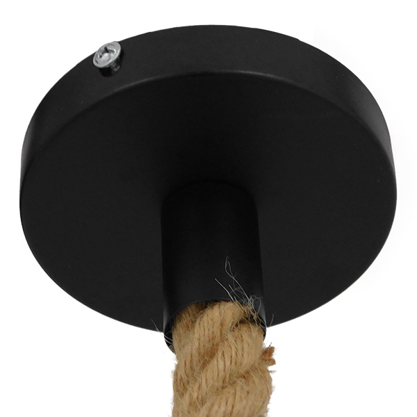 GLOBOSTAR® URBAN 01522 Vintage Κρεμαστό Φωτιστικό Οροφής με Ντουί 1 x E27 AC 220-240V IP20 - Μαύρο & Μπεζ - Μ28 x Π28 x Υ40cm 8 GLOBOSTAR® URBAN 01522 Vintage Κρεμαστό Φωτιστικό Οροφής με Ντουί 1 x E27 AC 220-240V IP20 - Μαύρο & Μπεζ - Μ28 x Π28 x Υ40cm - Image 6