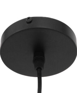 GLOBOSTAR® PALAZZO 01523 Μοντέρνο Κρεμαστό Φωτιστικό Οροφής με Ντουί 1 x E27 AC 220-240V IP20 - Μαύρο & Χρυσό - Μ14 x Π14 x Υ34cm 18 01523 8