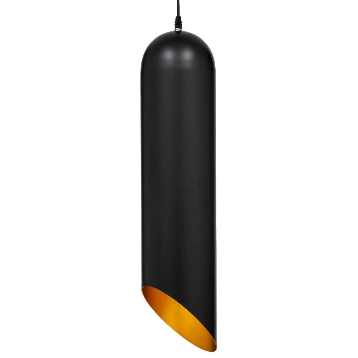 GLOBOSTAR® CARSON 01529 Μοντέρνο Κρεμαστό Φωτιστικό Οροφής με Ντουί 1 x E27 AC 220-240V IP20 - Μαύρο & Χρυσό - Μ15 x Π15 x Υ68cm 5 GLOBOSTAR® CARSON 01529 Μοντέρνο Κρεμαστό Φωτιστικό Οροφής με Ντουί 1 x E27 AC 220-240V IP20 - Μαύρο & Χρυσό - Μ15 x Π15 x Υ68cm - Image 3