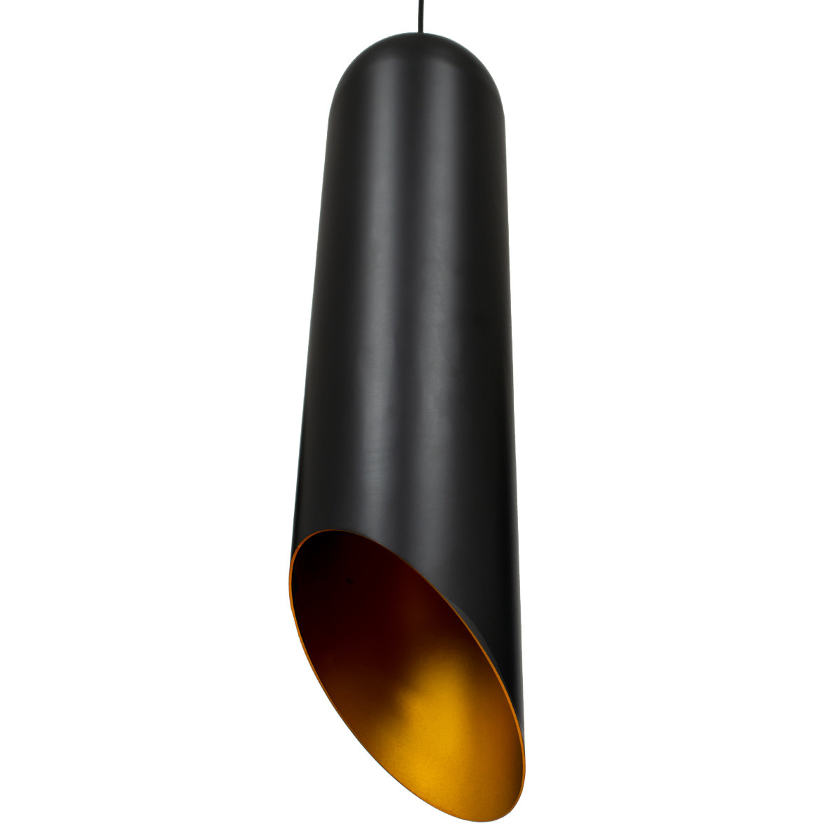 GLOBOSTAR® CARSON 01529 Μοντέρνο Κρεμαστό Φωτιστικό Οροφής με Ντουί 1 x E27 AC 220-240V IP20 - Μαύρο & Χρυσό - Μ15 x Π15 x Υ68cm 6 GLOBOSTAR® CARSON 01529 Μοντέρνο Κρεμαστό Φωτιστικό Οροφής με Ντουί 1 x E27 AC 220-240V IP20 - Μαύρο & Χρυσό - Μ15 x Π15 x Υ68cm - Image 4