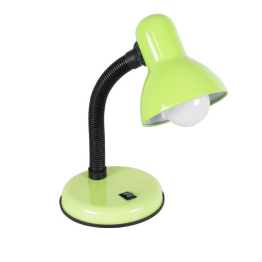 GloboStar® GloboStar® STUDENT 01533 Μοντέρνο Επιτραπέζιο Φωτιστικό Πορτατίφ Μονόφωτο 1 x E27 IP20 Πράσινο Μέταλλο με Μαύρο Πλαστικό - Μ12 x Π12 x Υ32cm