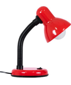 GLOBOSTAR® STUDENT 01535 Μοντέρνο Επιτραπέζιο Φωτιστικό Πορτατίφ με Ντουί 1 x E27 AC 220-240V IP20 - Κόκκινο - Μ12 x Π12 x Υ32cm 13 01535 4