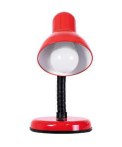 GLOBOSTAR® STUDENT 01535 Μοντέρνο Επιτραπέζιο Φωτιστικό Πορτατίφ με Ντουί 1 x E27 AC 220-240V IP20 - Κόκκινο - Μ12 x Π12 x Υ32cm 14 01535 5