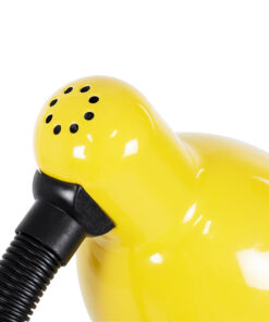 GloboStar® STUDENT 01536 Μοντέρνο Επιτραπέζιο Φωτιστικό Πορτατίφ Μονόφωτο 1 x E27 IP20 Κίτρινο Μέταλλο με Μαύρο Πλαστικό - Μ12 x Π12 x Υ32cm 15 01536 7