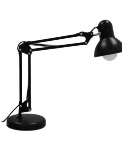 Alternative view of GLOBOSTAR® DESK 01538 Μοντέρνο Επιτραπέζιο Φωτιστικό Πορτατίφ με Ντουί 1 x E27 AC 220-240V IP20 - Μαύρο - Μ15 x Π15 x Υ67cm