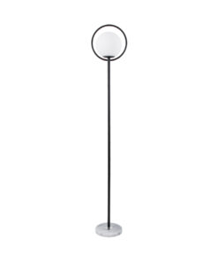 Λευκό Γυαλί με Γκρι Μάρμαρο - Μ25 x Π25 x Υ150cm