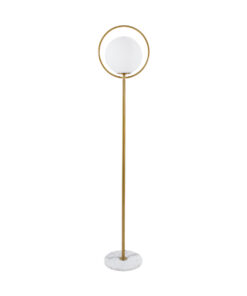 Λευκό Γυαλί με Γκρι Μάρμαρο - Μ35 x Π35 x Υ170cm