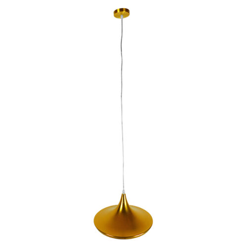 GloboStar® GLOBOSTAR® SHANGHAI 01545 Μοντέρνο Κρεμαστό Φωτιστικό Οροφής με Ντουί 1 x E27 AC 220-240V IP20 - Χρυσό - Μ37 x Π37 x Υ20cm