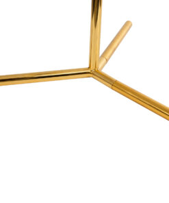 GLOBOSTAR® ELFIS 01551 Μοντέρνο Επιτραπέζιο Φωτιστικό Πορτατίφ με Ντουί 1 x E27 AC 220-240V IP20 - Χρυσό & Λευκό - Μ15 x Π15 x Υ53cm 18 01551 9