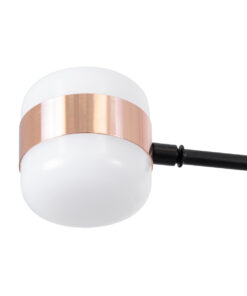 GloboStar® ORNATE 01553 Φωτιστικό Οροφής LED 104W lm 360° AC 220-240V IP20 Φυσικό Λευκό 4500k Μαύρο & Χάλκινο Μέταλλο με Λευκό Πλαστικό - Μ65 x Π65 x Υ70cm - 2 Xρόνια Εγγύηση 21 01553 10