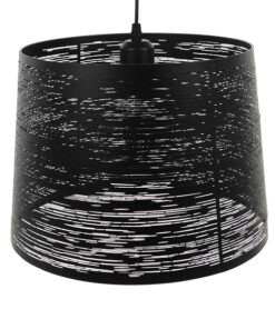 GLOBOSTAR® ACCADEMIA 01556 Μοντέρνο Κρεμαστό Φωτιστικό Οροφής με Ντουί 1 x E27 AC 220-240V IP20 - Μαύρο - Μ35 x Π35 x Υ25cm 13 01556 4