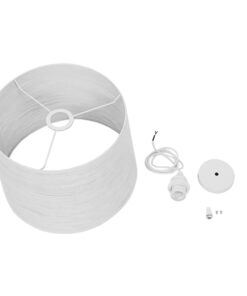 GLOBOSTAR® ACCADEMIA 01557 Μοντέρνο Κρεμαστό Φωτιστικό Οροφής με Ντουί 1 x E27 AC 220-240V IP20 - Λευκό - Μ35 x Π35 x Υ25cm 19 01557 10