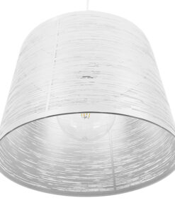 GLOBOSTAR® ACCADEMIA 01557 Μοντέρνο Κρεμαστό Φωτιστικό Οροφής με Ντουί 1 x E27 AC 220-240V IP20 - Λευκό - Μ35 x Π35 x Υ25cm 16 01557 7