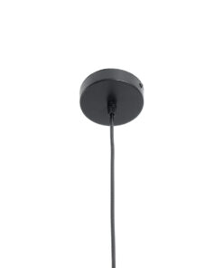 GLOBOSTAR® LILY 01558 Vintage Κρεμαστό Φωτιστικό Οροφής με Ντουί 1 x E27 AC 220-240V IP20 - Μαύρο & Λευκό - Μ43 x Π43 x Υ55cm 20 01558 10