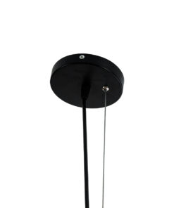 GLOBOSTAR® LILY 01559 Vintage Κρεμαστό Φωτιστικό Οροφής με Ντουί 1 x E27 AC 220-240V IP20 - Μαύρο & Λευκό - Μ25 x Π25 x Υ61cm 18 01559 9