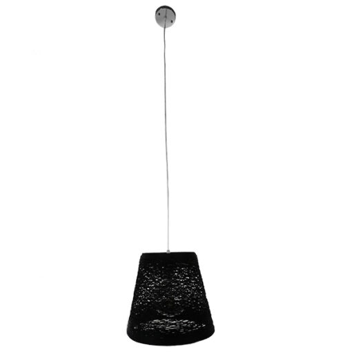 GloboStar® GLOBOSTAR® PLAYROOM 01563 Vintage Κρεμαστό Φωτιστικό Οροφής με Ντουί 1 x E27 AC 220-240V IP20 - Μαύρο - Μ32 x Π32 x Υ27cm