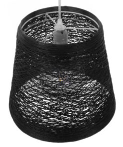 GLOBOSTAR® PLAYROOM 01563 Vintage Κρεμαστό Φωτιστικό Οροφής με Ντουί 1 x E27 AC 220-240V IP20 - Μαύρο - Μ32 x Π32 x Υ27cm 10 01563 4