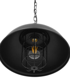 GLOBOSTAR® HARROW 01571 Vintage Κρεμαστό Φωτιστικό Οροφής με Ντουί 1 x E27 AC 220-240V IP20 - Μαύρο - Μ33 x Π33 x Υ32cm 17 01571 7