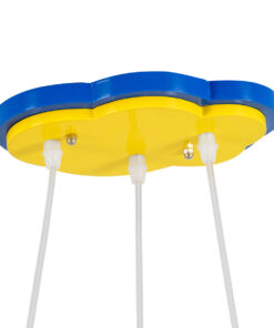 GLOBOSTAR® AIRPLANE 01575 Παιδικό Κρεμαστό Φωτιστικό Οροφής με Ντουί 3 x E27 AC 220-240V IP20 - Πολύχρωμο - Μ51 x Π49 x Υ26cm 26 01575 10
