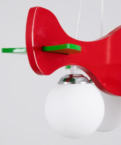 GLOBOSTAR® AIRPLANE 01575 Παιδικό Κρεμαστό Φωτιστικό Οροφής με Ντουί 3 x E27 AC 220-240V IP20 - Πολύχρωμο - Μ51 x Π49 x Υ26cm 28 01575 12