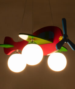 Alternative view of GLOBOSTAR® AIRPLANE 01575 Παιδικό Κρεμαστό Φωτιστικό Οροφής με Ντουί 3 x E27 AC 220-240V IP20 - Πολύχρωμο - Μ51 x Π49 x Υ26cm