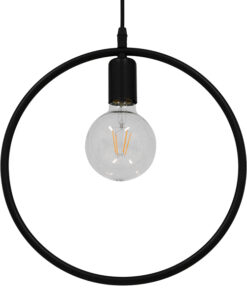 Alternative view of GLOBOSTAR® OMICRON 01578 Μοντέρνο Κρεμαστό Φωτιστικό Οροφής με Ντουί 1 x E27 AC 220-240V IP20 - Μαύρο - Μ33 x Π4 x Υ33cm