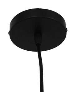 GLOBOSTAR® OMICRON 01578 Μοντέρνο Κρεμαστό Φωτιστικό Οροφής με Ντουί 1 x E27 AC 220-240V IP20 - Μαύρο - Μ33 x Π4 x Υ33cm 14 01578 7