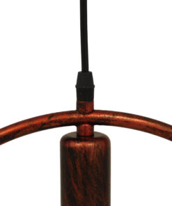 GLOBOSTAR® OMICRON 01579 Μοντέρνο Κρεμαστό Φωτιστικό Οροφής με Ντουί 1 x E27 AC 220-240V IP20 - Χάλκινο - Μ33 x Π4 x Υ33cm 13 01579 6