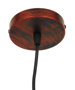 GLOBOSTAR® OMICRON 01579 Μοντέρνο Κρεμαστό Φωτιστικό Οροφής με Ντουί 1 x E27 AC 220-240V IP20 - Χάλκινο - Μ33 x Π4 x Υ33cm 14 01579 7