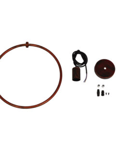 GLOBOSTAR® OMICRON 01579 Μοντέρνο Κρεμαστό Φωτιστικό Οροφής με Ντουί 1 x E27 AC 220-240V IP20 - Χάλκινο - Μ33 x Π4 x Υ33cm 15 01579 8