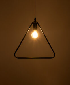 Alternative view of GLOBOSTAR® DELTA 01580 Μοντέρνο Κρεμαστό Φωτιστικό Οροφής με Ντουί 1 x E27 AC 220-240V IP20 - Μαύρο - Μ37 x Π4 x Υ33cm