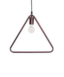 GloboStar® GLOBOSTAR® DELTA 01581 Μοντέρνο Κρεμαστό Φωτιστικό Οροφής με Ντουί 1 x E27 AC 220-240V IP20 - Χάλκινο - Μ37 x Π4 x Υ33cm